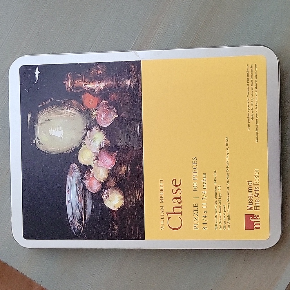 William Merritt Chase Museum of Fine Arts 'Just Onions' Puzzle